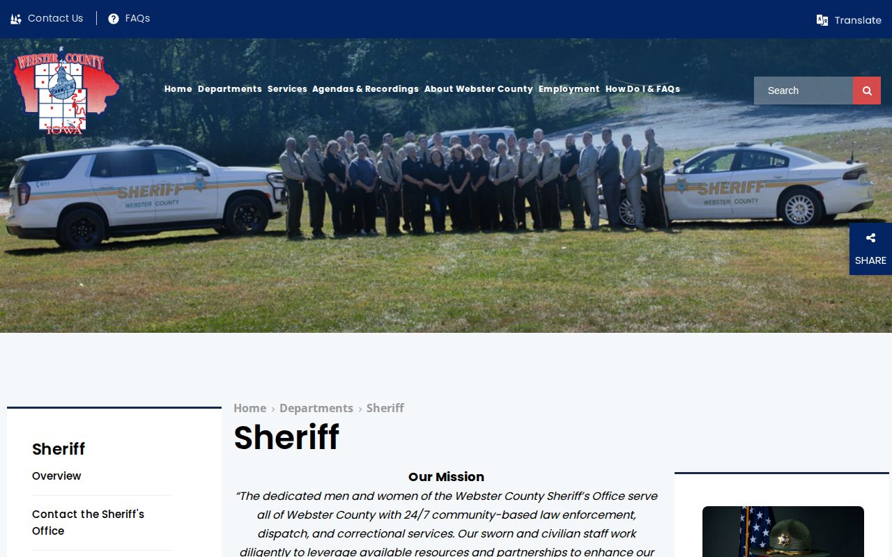 Webster County recent arrests official sheriff source